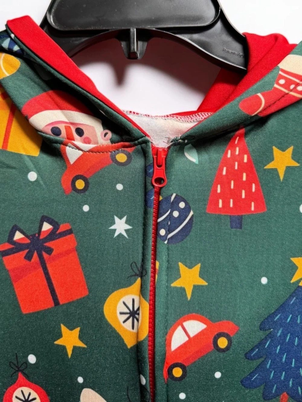 Christmas Pajama Onesie Women’s Small Super Soft Hooded Holiday One Piece NWOT